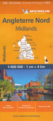 Northern England Midlands  Michelin Map 502