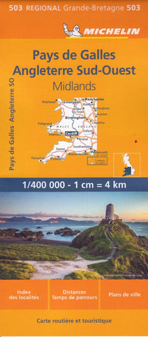 England South West, Midlands & Wales  Michelin Map 503