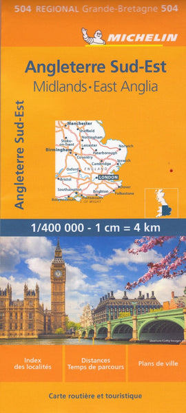 England South East, Midlands & East Anglia  Michelin Map 504