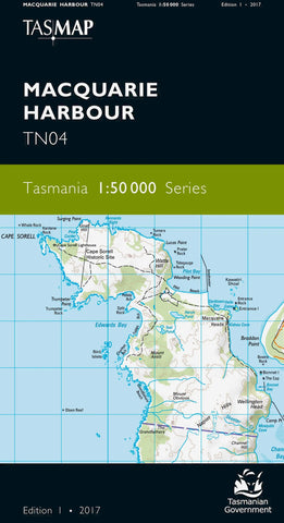 Macquarie Harbour 1:50,000 Topographic Map – Tasmania