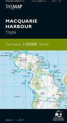 Macquarie Harbour 1:50,000 Topographic Map – Tasmania