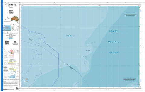 Maer C5505 AUSTopo 1:250,000 Map