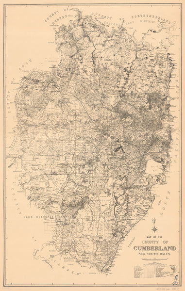 Map of the County of Cumberland, New South Wales (1953) — map