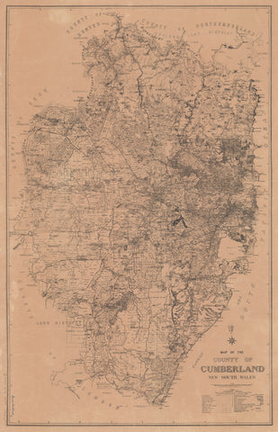 Map of the County of Cumberland, New South Wales (c.1926)