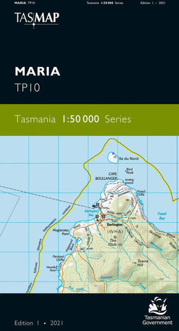 Maria 1:50,000 Topographic Map – Tasmania