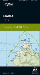 Maria 1:50,000 Topographic Map – Tasmania