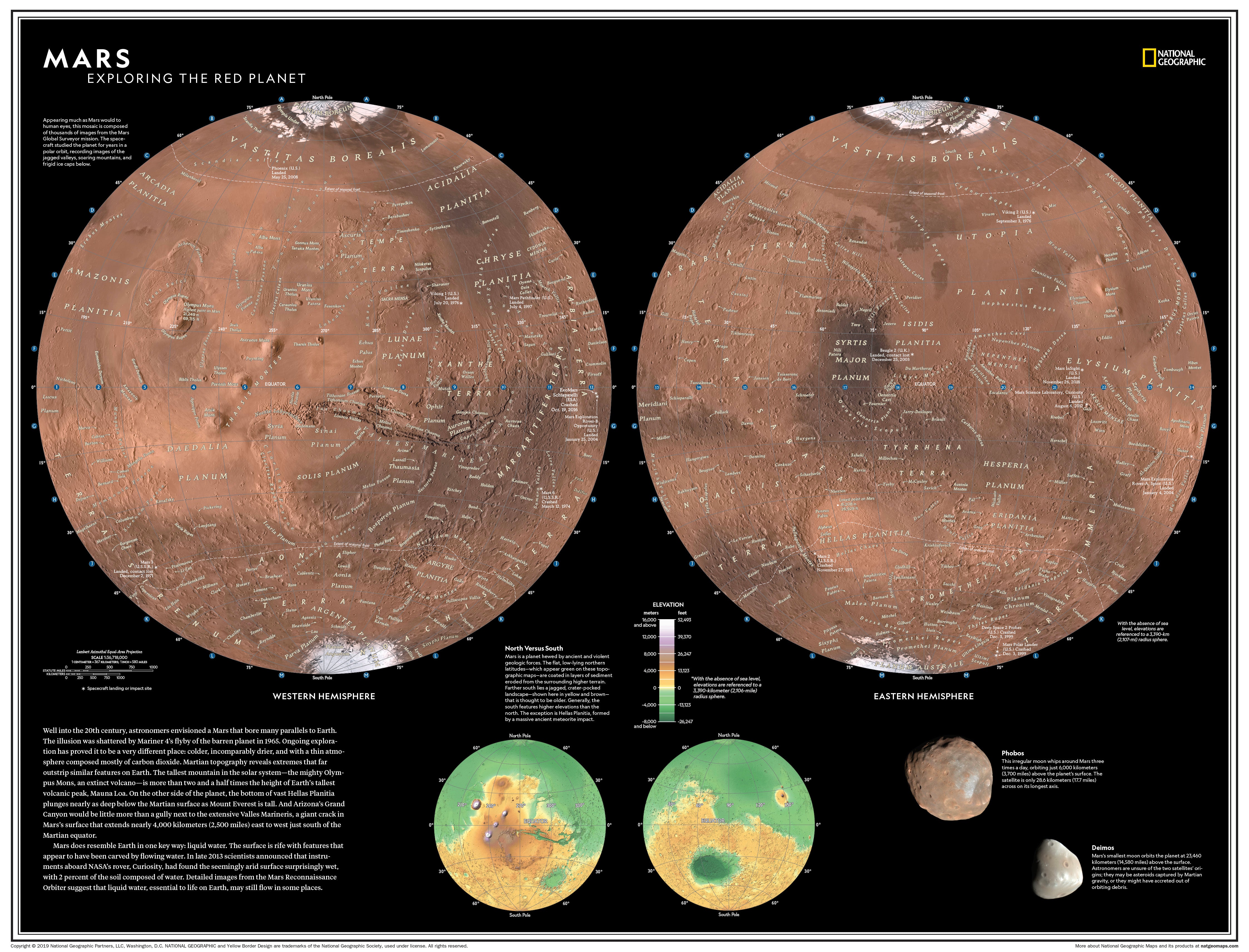 Mars: Exploring the Red – National Geographic | Mapworld