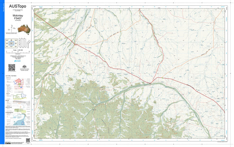 Mckinlay F5407 AUSTopo 1:250,000 Map