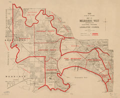 Melbourne West Electoral Map, Victoria (1939) | Mapworld