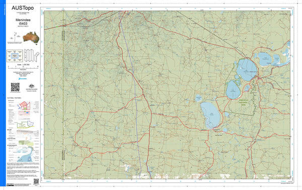 Menindee I5403 AUSTopo 1:250,000 Map