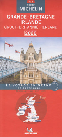 Great Britain & Ireland Michelin Map 713