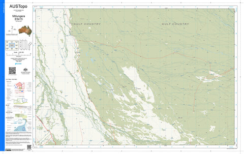 Millungera E5415 AUSTopo 1:250,000 Map