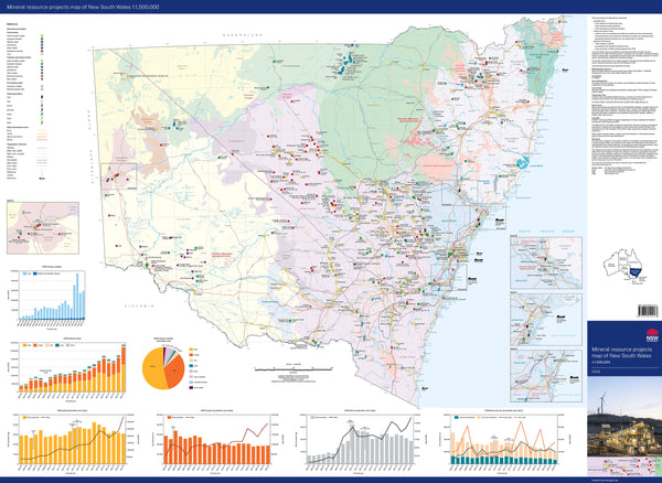 New South Wales Major Resource Projects 2026 Wall Map – Department Of Mines and Petroleum | Mapworld