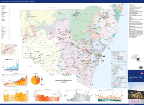 New South Wales Major Resource Projects 2026 Wall Map – Department Of Mines and Petroleum | Mapworld
