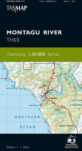 Montagu River 1:50,000 Topographic Map – Tasmania