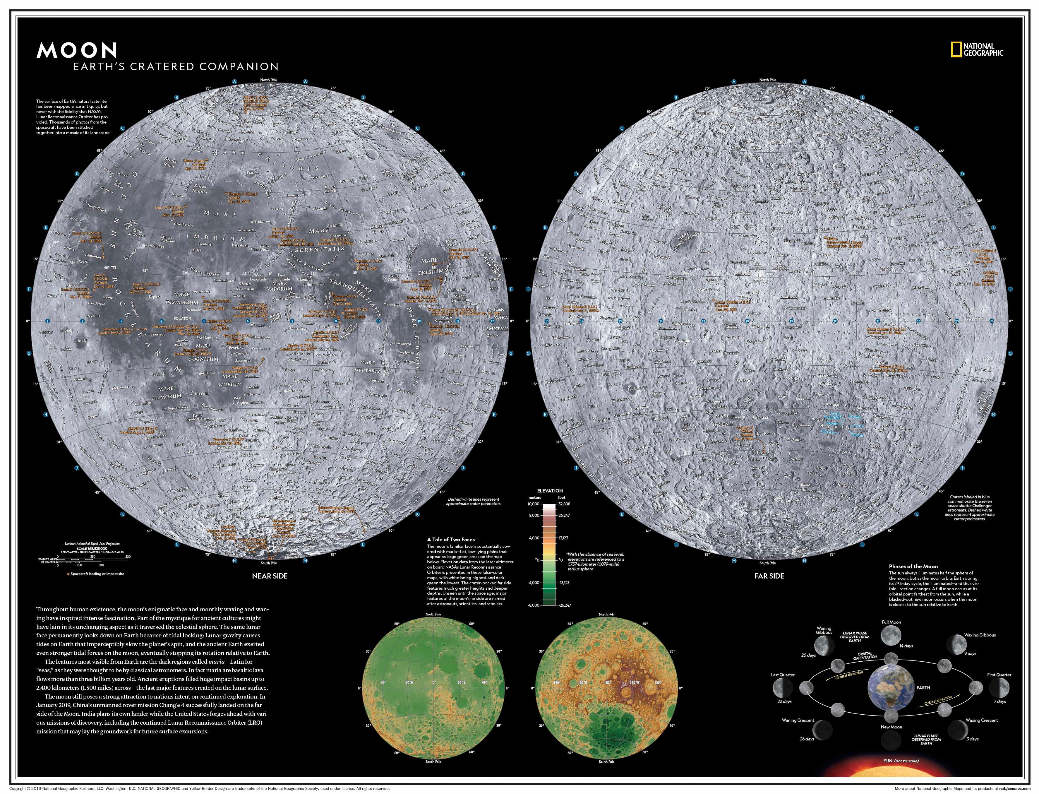 Detailed Map Of The Moon Mapping The Moon Resource Centre | Esri UK
