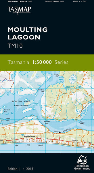 Moulting Lagoon 1:50,000 Topographic Map – Tasmania