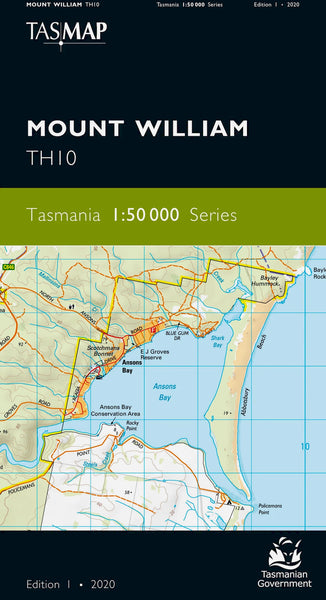 Mount William 1:50,000 Topographic Map – Tasmania