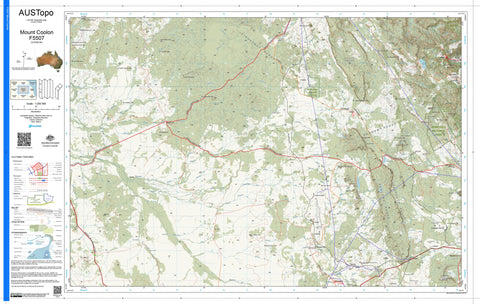 Mount Coolon F5507 AUSTopo 1:250,000 Map