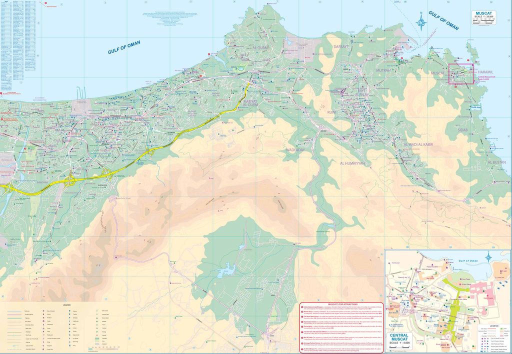 Muscat & Oman & Map – ITM | Mapworld