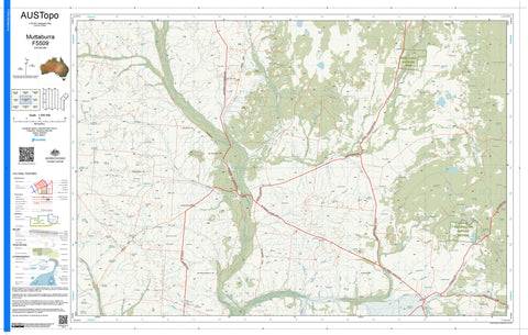 Muttaburra F5509 AUSTopo 1:250,000 Map