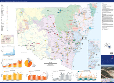 New South Wales Major Resource Projects 2025 Wall Map