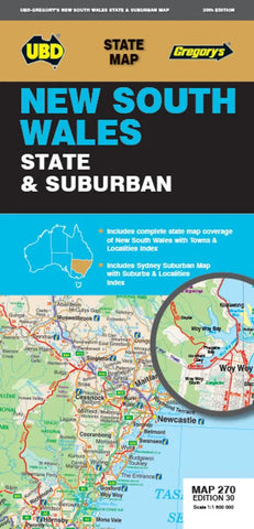 New South Wales State & Suburban UBD Map 270