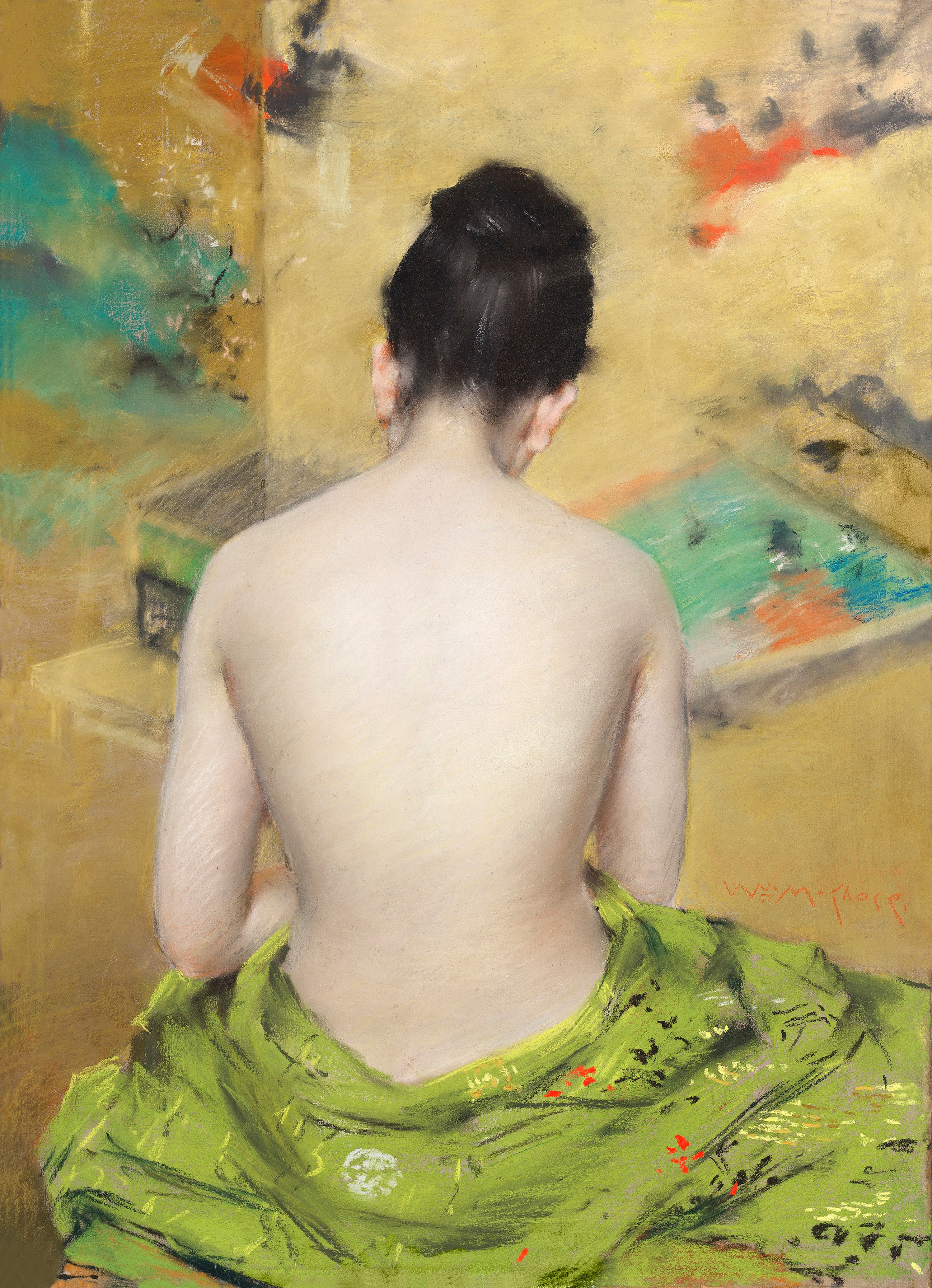 Naked Japanese woman posing sensually with a | Mapworld