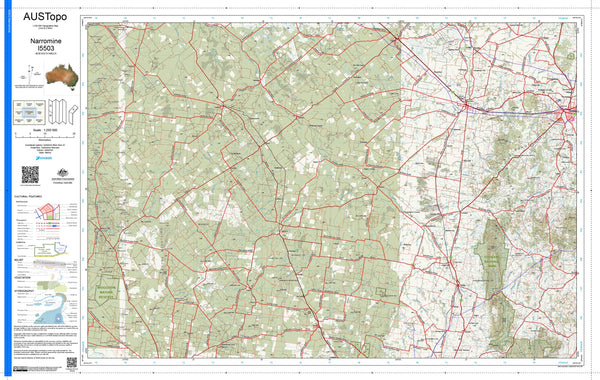 Narromine I5503 AUSTopo 1:250,000 Map