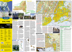 New York State National Geographic Folded Map