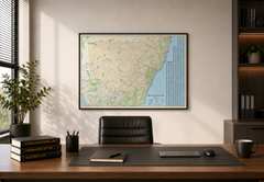 New South Wales 270 UBD Map 1000 x 690mm Laminated Wall Map