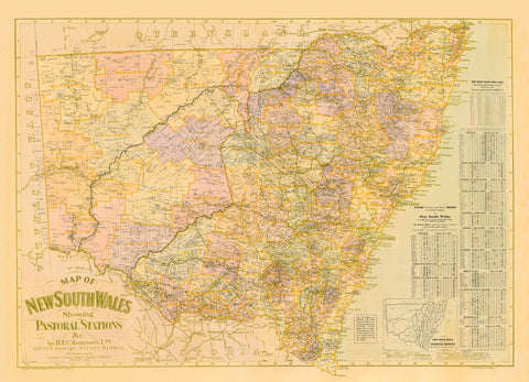 New South Wales Pastoral Stations 1919 H.E.C Robinson