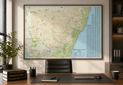 New South Wales UBD 270 Map 1480 x 1020mm Laminated Wall Map