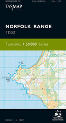 Norfolk Range 1:50,000 Topographic Map – Tasmania