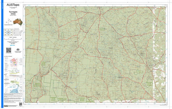 Nymagee I5502 AUSTopo 1:250,000 Map