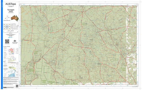 Nymagee I5502 AUSTopo 1:250,000 Map