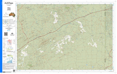 Olary I5402 AUSTopo 1:250,000 Map