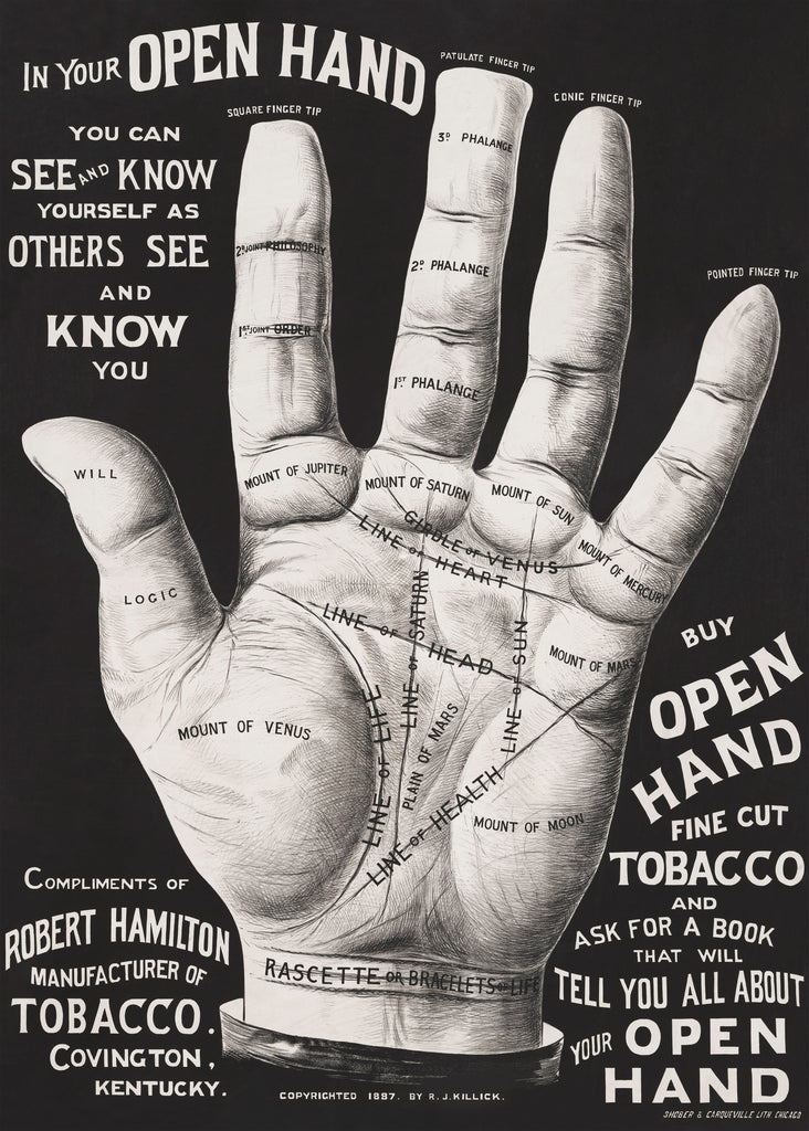 Open hand, palm reading. Original from the | Mapworld