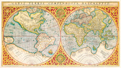 Orbis terrae compendiosa descriptio (1637) by Gerhard Mercator