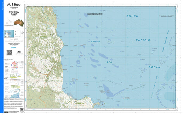 Orford Bay C5416 AUSTopo 1:250,000 Map