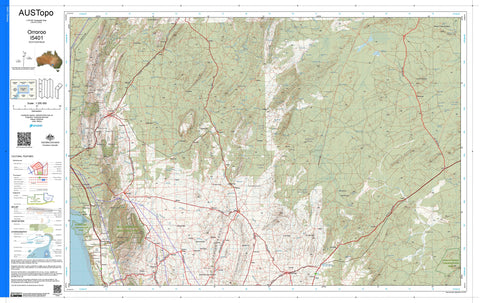 Orroroo I5401 AUSTopo 1:250,000 Map