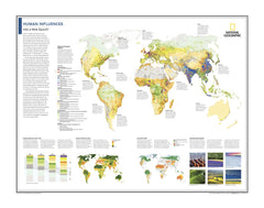 Human Influences: Into a New Epoch? - Atlas of the World, 10th Edition by National Geographic — map