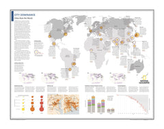 City Dominance: Cities Rule the World - Atlas of the World, 10th Edition by National Geographic — map