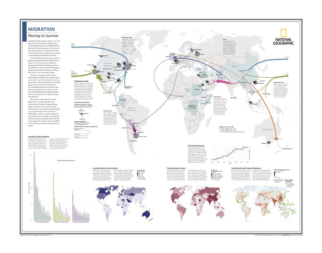 Migration: Moving to – National Geographic | Mapworld