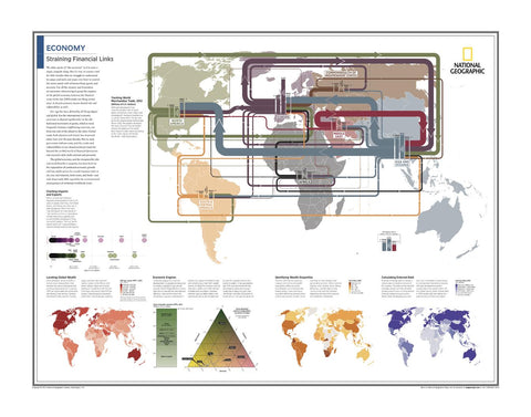 Economy: Straining Financial Links - Atlas of the World – National Geographic | Mapworld