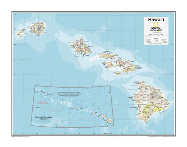 Hawai'i - Atlas of the World, 10th Edition by National Geographic — map