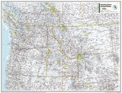 Northwestern United States - Atlas of the World, 11th Edition by National Geographic — map