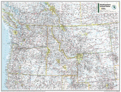 Northwestern United States - Atlas of the World, 11th Edition by National Geographic — map