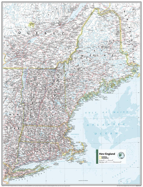 New England, United States - Atlas of the World – National Geographic | Mapworld