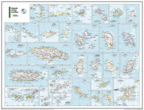 Islands of the Antilles - Atlas of the World – National Geographic | Mapworld